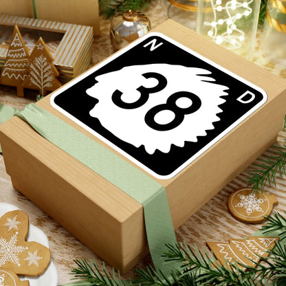 North Dakota 38 (North Dakota) (Road Sign) STICKER Vinyl Kiss-Cut Decal - The Sticker Space