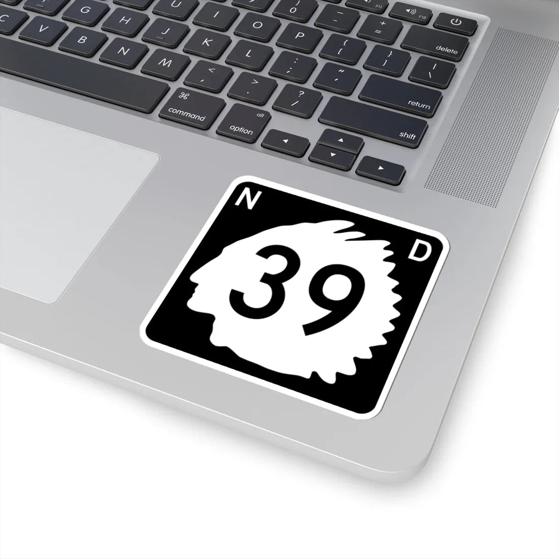 North Dakota 39 (North Dakota) (Road Sign) STICKER Vinyl Kiss-Cut Decal - The Sticker Space