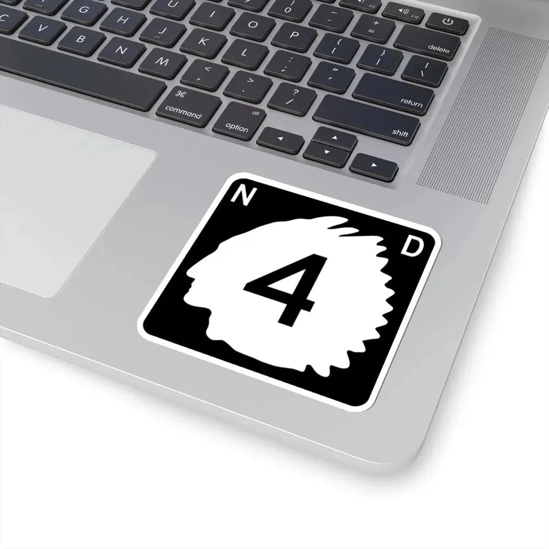 North Dakota 4 (North Dakota) (Road Sign) STICKER Vinyl Kiss-Cut Decal - The Sticker Space