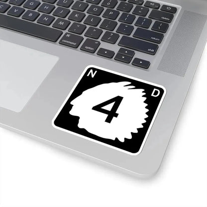 North Dakota 4 (North Dakota) (Road Sign) STICKER Vinyl Kiss-Cut Decal - The Sticker Space