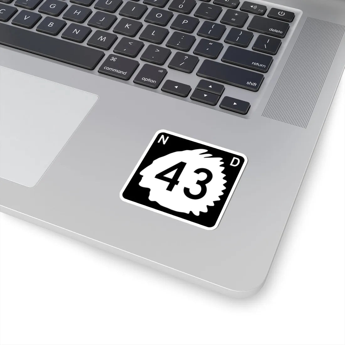 North Dakota 43 (North Dakota) (Road Sign) STICKER Vinyl Kiss-Cut Decal - The Sticker Space