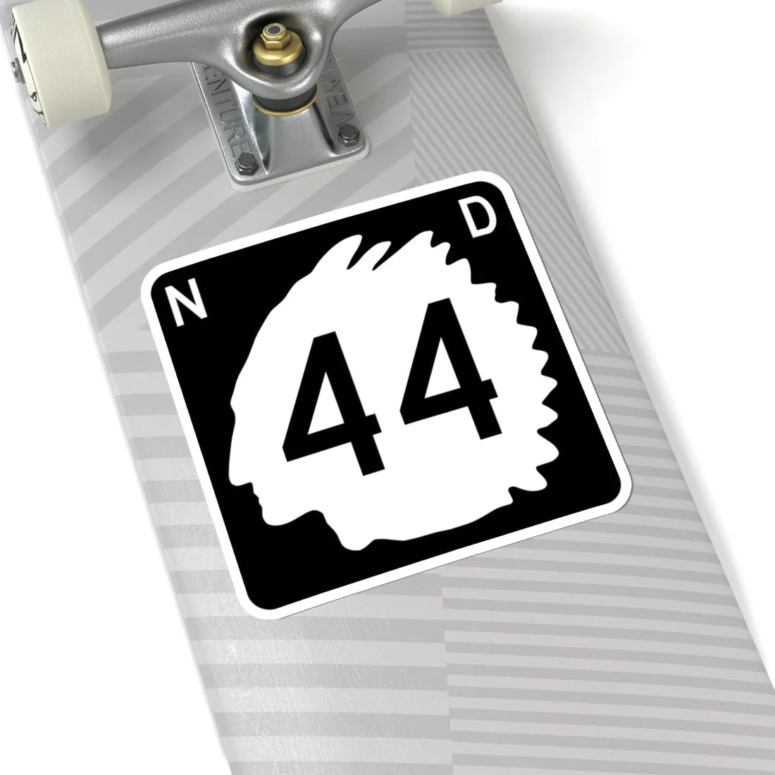 North Dakota 44 (North Dakota) (Road Sign) STICKER Vinyl Kiss-Cut Decal - The Sticker Space