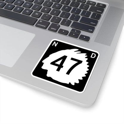North Dakota 47 (North Dakota) (Road Sign) STICKER Vinyl Kiss-Cut Decal - The Sticker Space