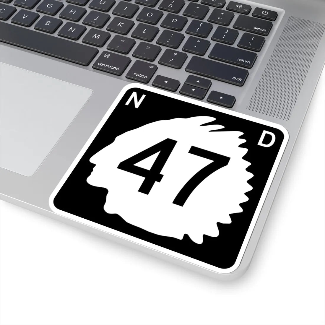 North Dakota 47 (North Dakota) (Road Sign) STICKER Vinyl Kiss-Cut Decal - The Sticker Space