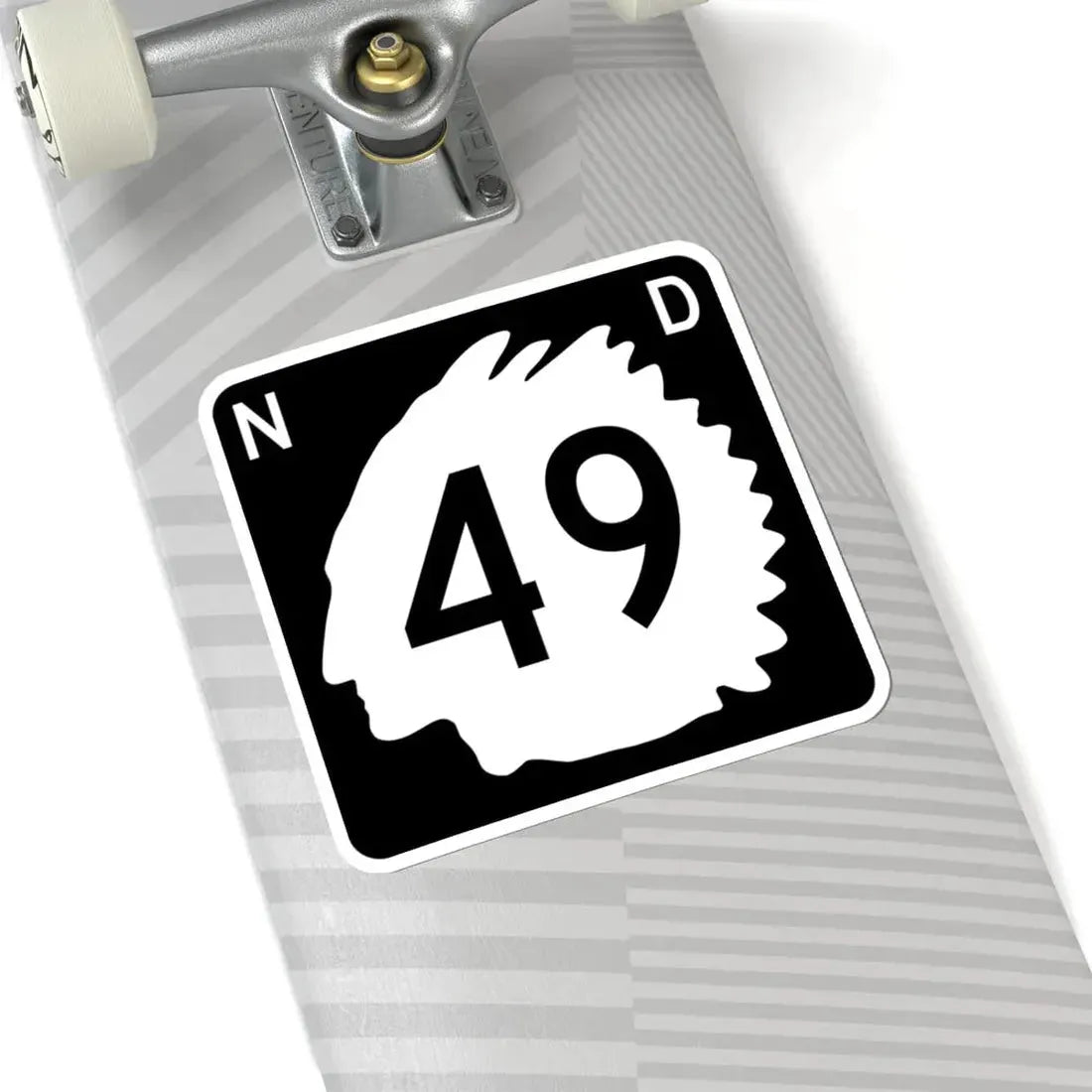 North Dakota 49 (North Dakota) (Road Sign) STICKER Vinyl Kiss-Cut Decal - The Sticker Space
