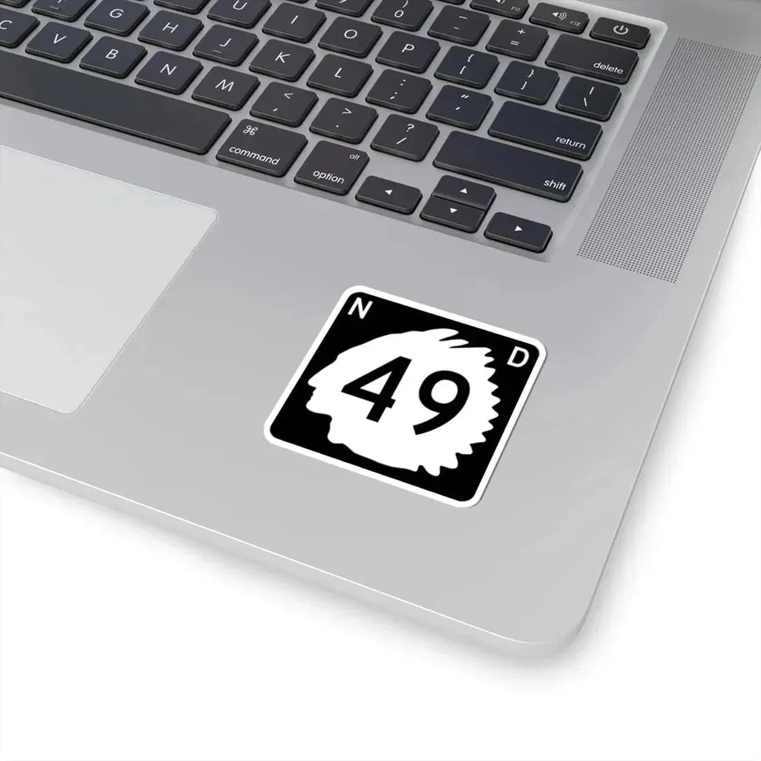 North Dakota 49 (North Dakota) (Road Sign) STICKER Vinyl Kiss-Cut Decal - The Sticker Space