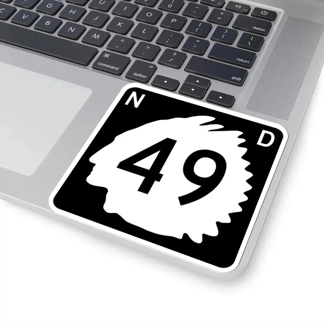North Dakota 49 (North Dakota) (Road Sign) STICKER Vinyl Kiss-Cut Decal - The Sticker Space