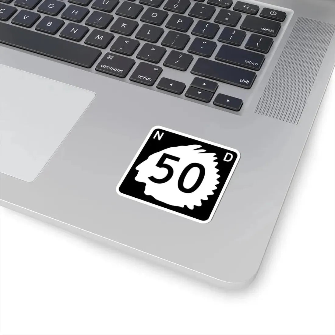 North Dakota 50 (North Dakota) (Road Sign) STICKER Vinyl Kiss-Cut Decal - The Sticker Space