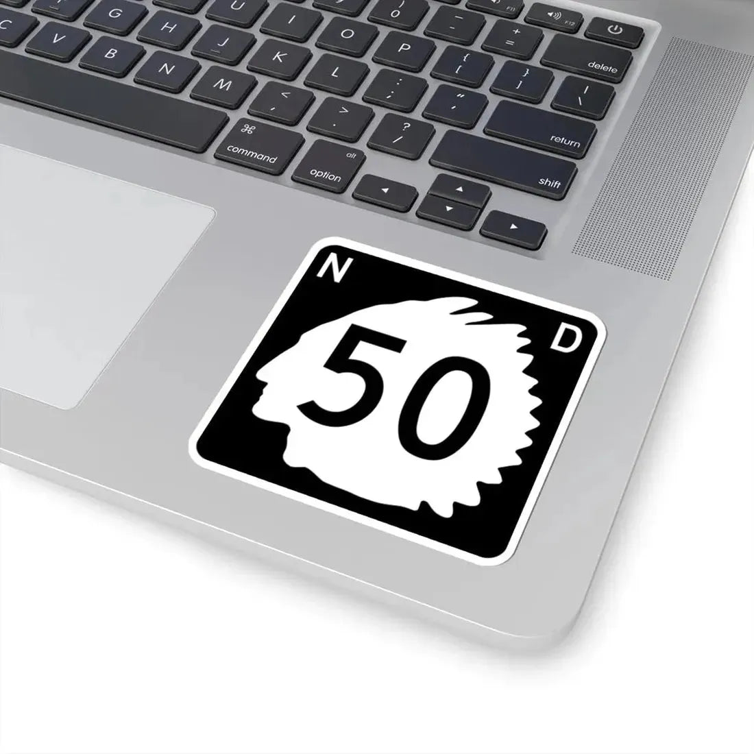 North Dakota 50 (North Dakota) (Road Sign) STICKER Vinyl Kiss-Cut Decal - The Sticker Space