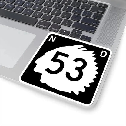 North Dakota 53 (North Dakota) (Road Sign) STICKER Vinyl Kiss-Cut Decal - The Sticker Space