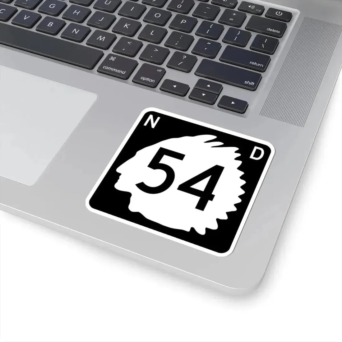 North Dakota 54 (North Dakota) (Road Sign) STICKER Vinyl Kiss-Cut Decal - The Sticker Space