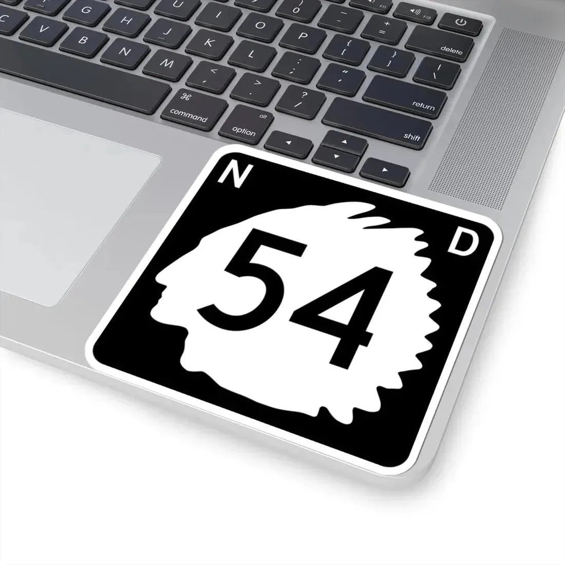 North Dakota 54 (North Dakota) (Road Sign) STICKER Vinyl Kiss-Cut Decal - The Sticker Space