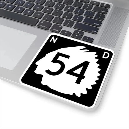 North Dakota 54 (North Dakota) (Road Sign) STICKER Vinyl Kiss-Cut Decal - The Sticker Space