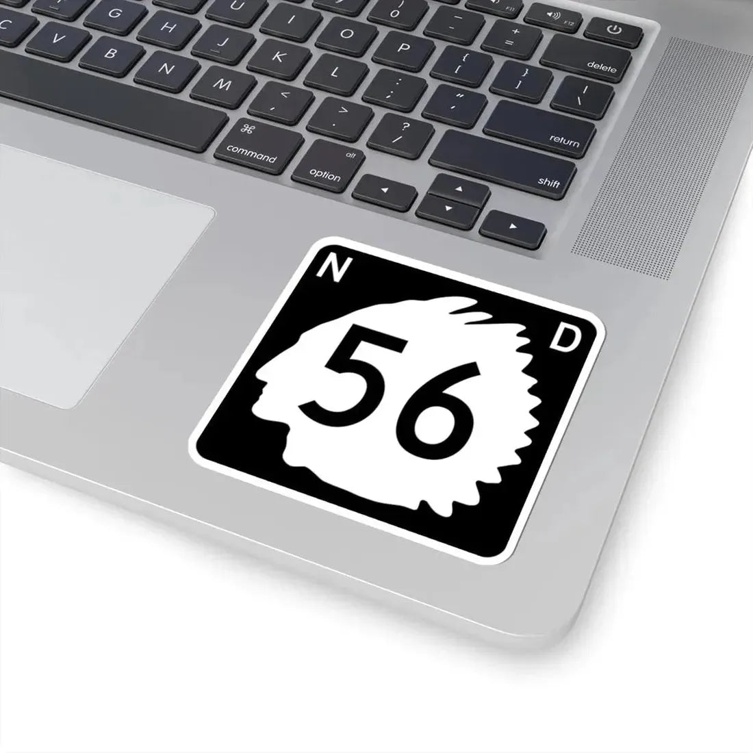 North Dakota 56 (North Dakota) (Road Sign) STICKER Vinyl Kiss-Cut Decal - The Sticker Space