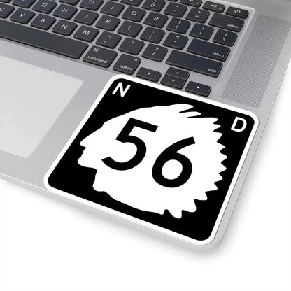 North Dakota 56 (North Dakota) (Road Sign) STICKER Vinyl Kiss-Cut Decal - The Sticker Space