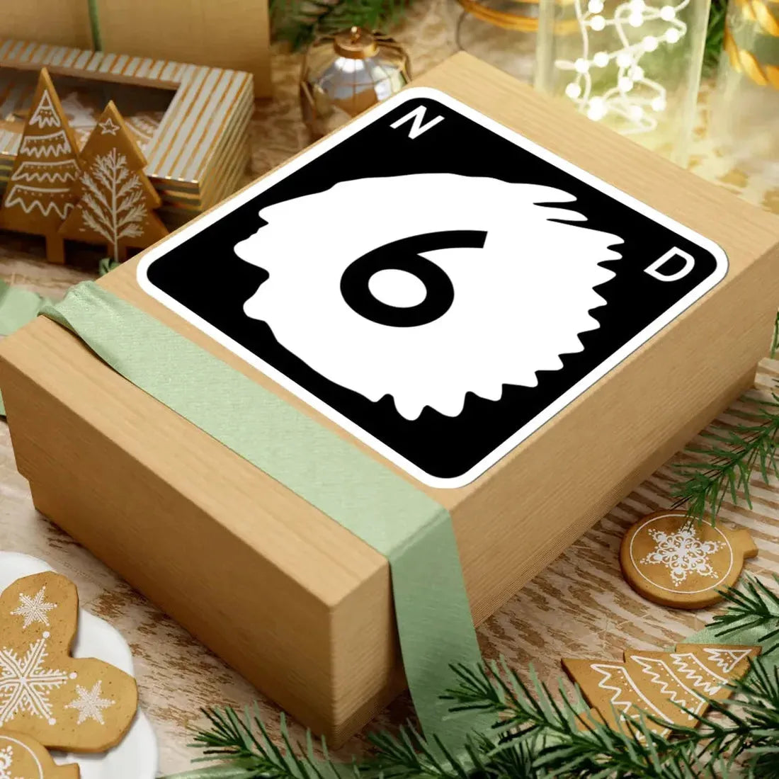 North Dakota 6 (North Dakota) (Road Sign) STICKER Vinyl Kiss-Cut Decal - The Sticker Space