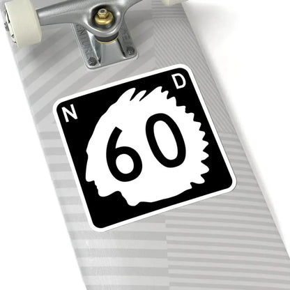 North Dakota 60 (North Dakota) (Road Sign) STICKER Vinyl Kiss-Cut Decal - The Sticker Space