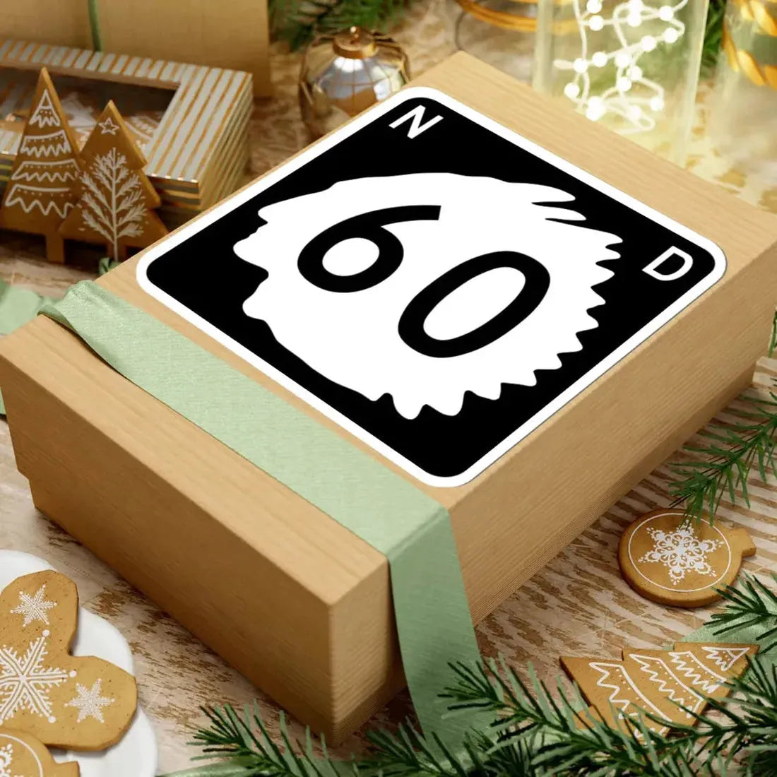 North Dakota 60 (North Dakota) (Road Sign) STICKER Vinyl Kiss-Cut Decal - The Sticker Space