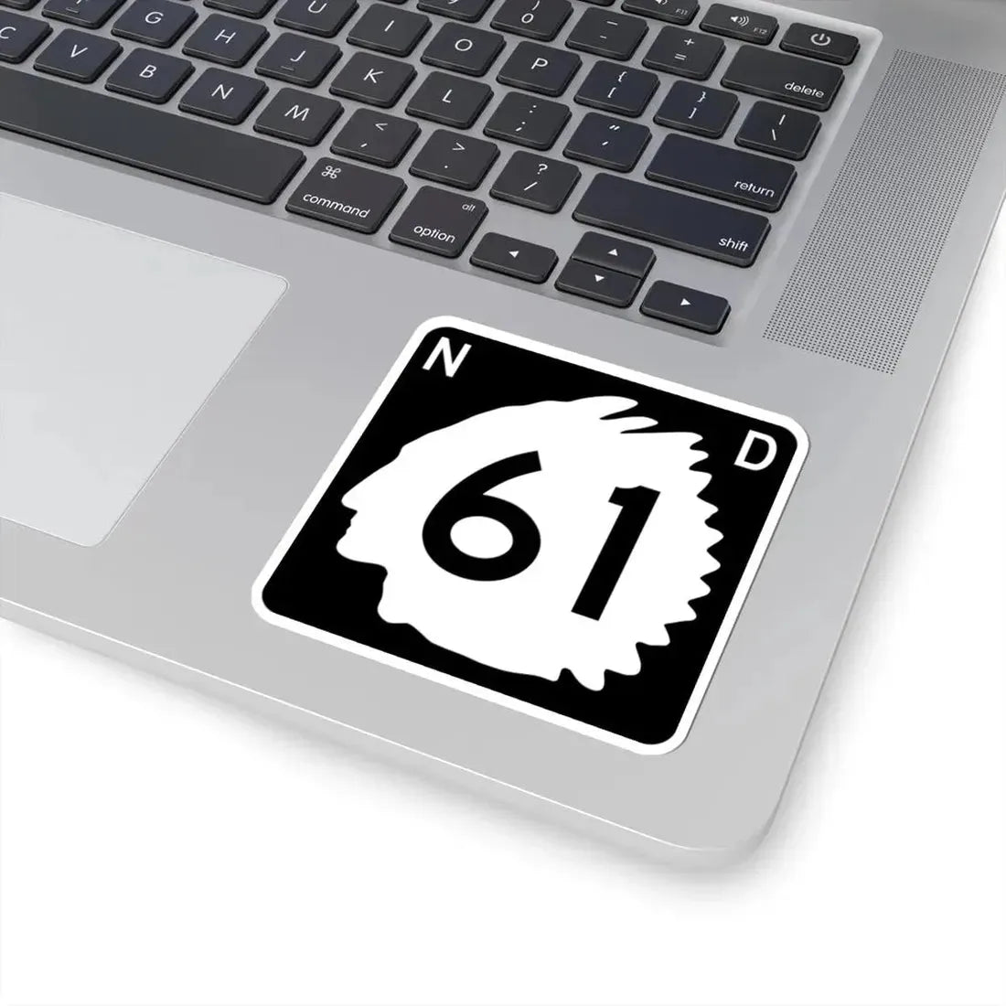 North Dakota 61 (North Dakota) (Road Sign) STICKER Vinyl Kiss-Cut Decal - The Sticker Space
