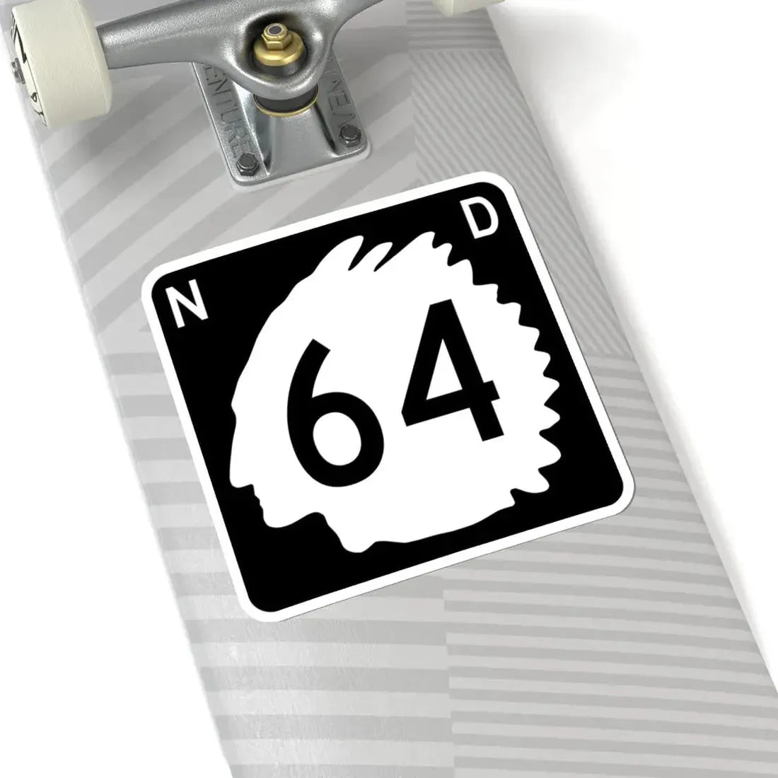 North Dakota 64 (North Dakota) (Road Sign) STICKER Vinyl Kiss-Cut Decal - The Sticker Space
