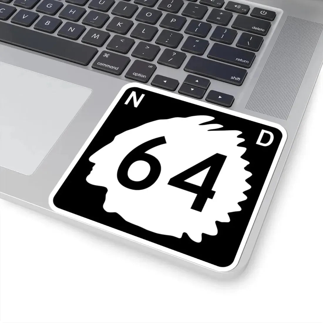North Dakota 64 (North Dakota) (Road Sign) STICKER Vinyl Kiss-Cut Decal - The Sticker Space