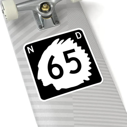 North Dakota 65 (North Dakota) (Road Sign) STICKER Vinyl Kiss-Cut Decal - The Sticker Space