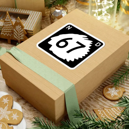 North Dakota 67 (North Dakota) (Road Sign) STICKER Vinyl Kiss-Cut Decal - The Sticker Space