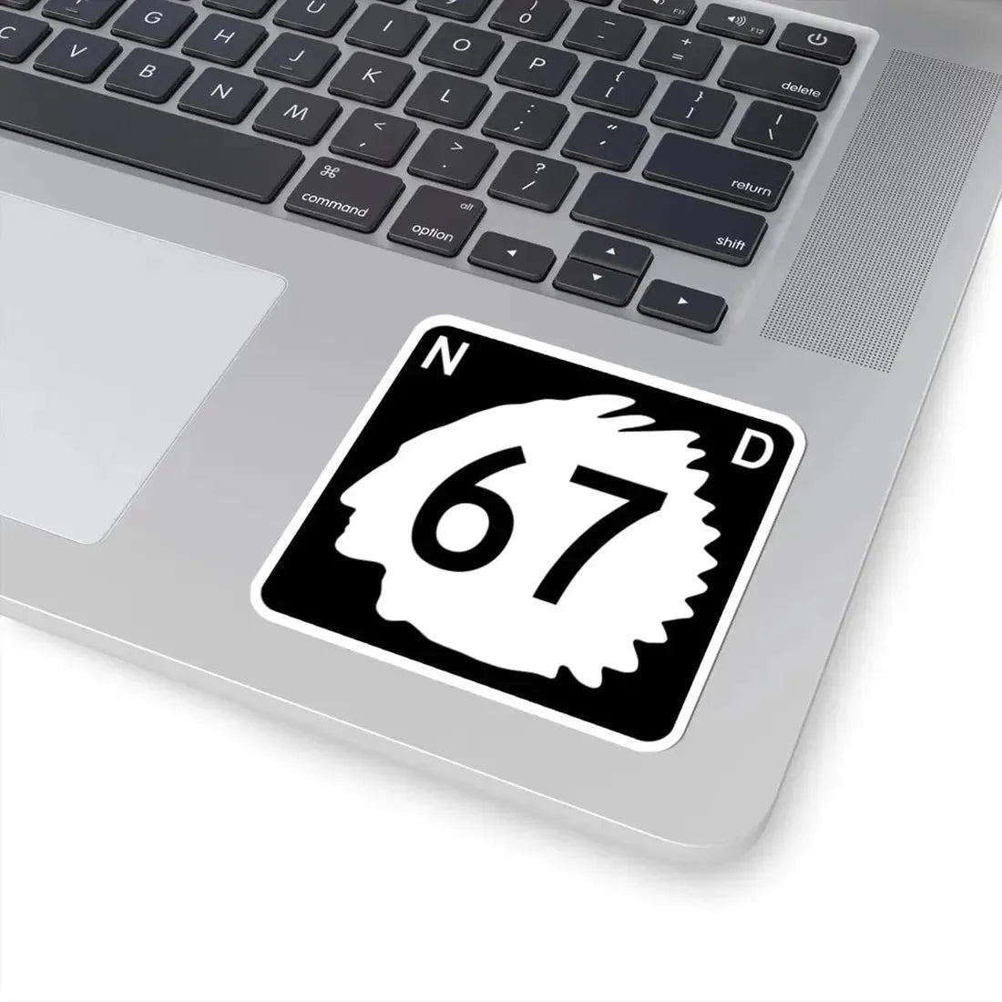 Local 67 Sticker North Dakota 67 (North Dakota) (Road Sign) STICKER Vinyl Kiss-Cut Deca ...