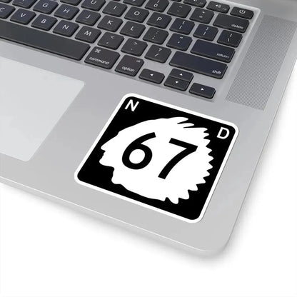 North Dakota 67 (North Dakota) (Road Sign) STICKER Vinyl Kiss-Cut Decal - The Sticker Space