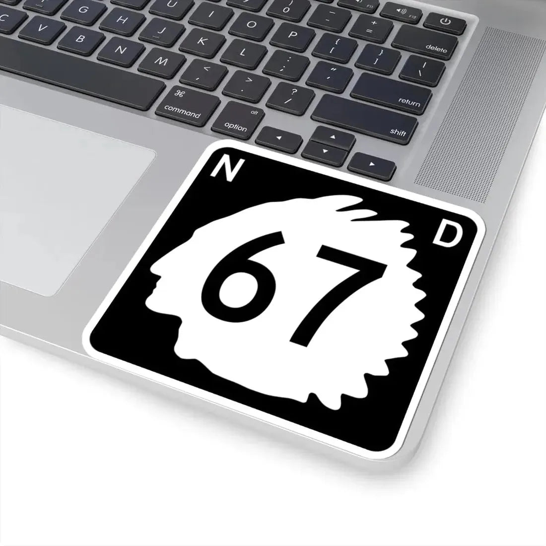 North Dakota 67 (North Dakota) (Road Sign) STICKER Vinyl Kiss-Cut Decal - The Sticker Space