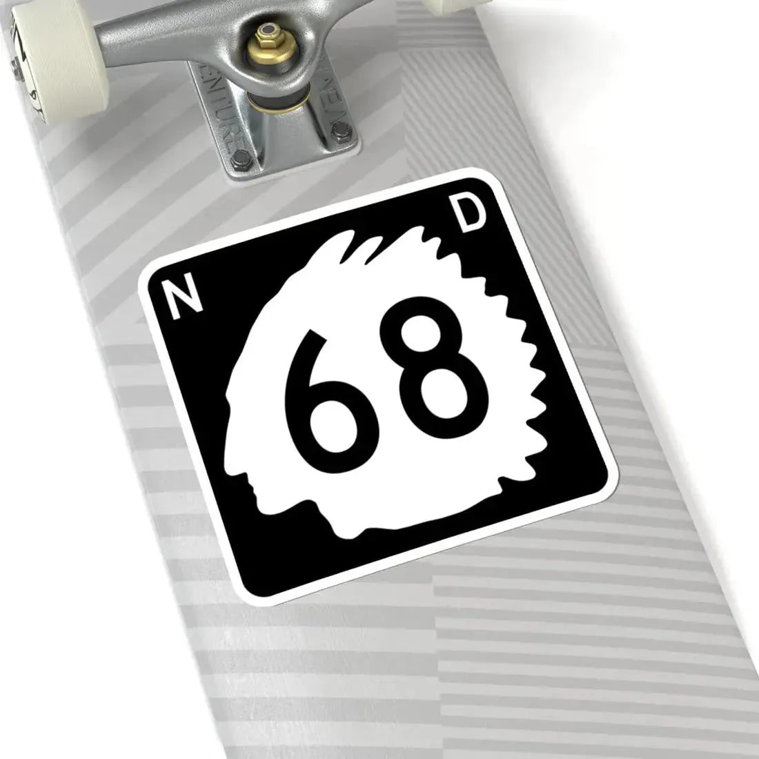 North Dakota 68 (North Dakota) (Road Sign) STICKER Vinyl Kiss-Cut Decal - The Sticker Space