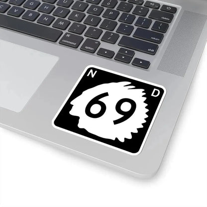 North Dakota 69 (North Dakota) (Road Sign) STICKER Vinyl Kiss-Cut Decal - The Sticker Space