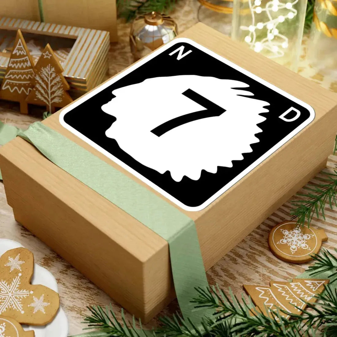 North Dakota 7 (North Dakota) (Road Sign) STICKER Vinyl Kiss-Cut Decal - The Sticker Space