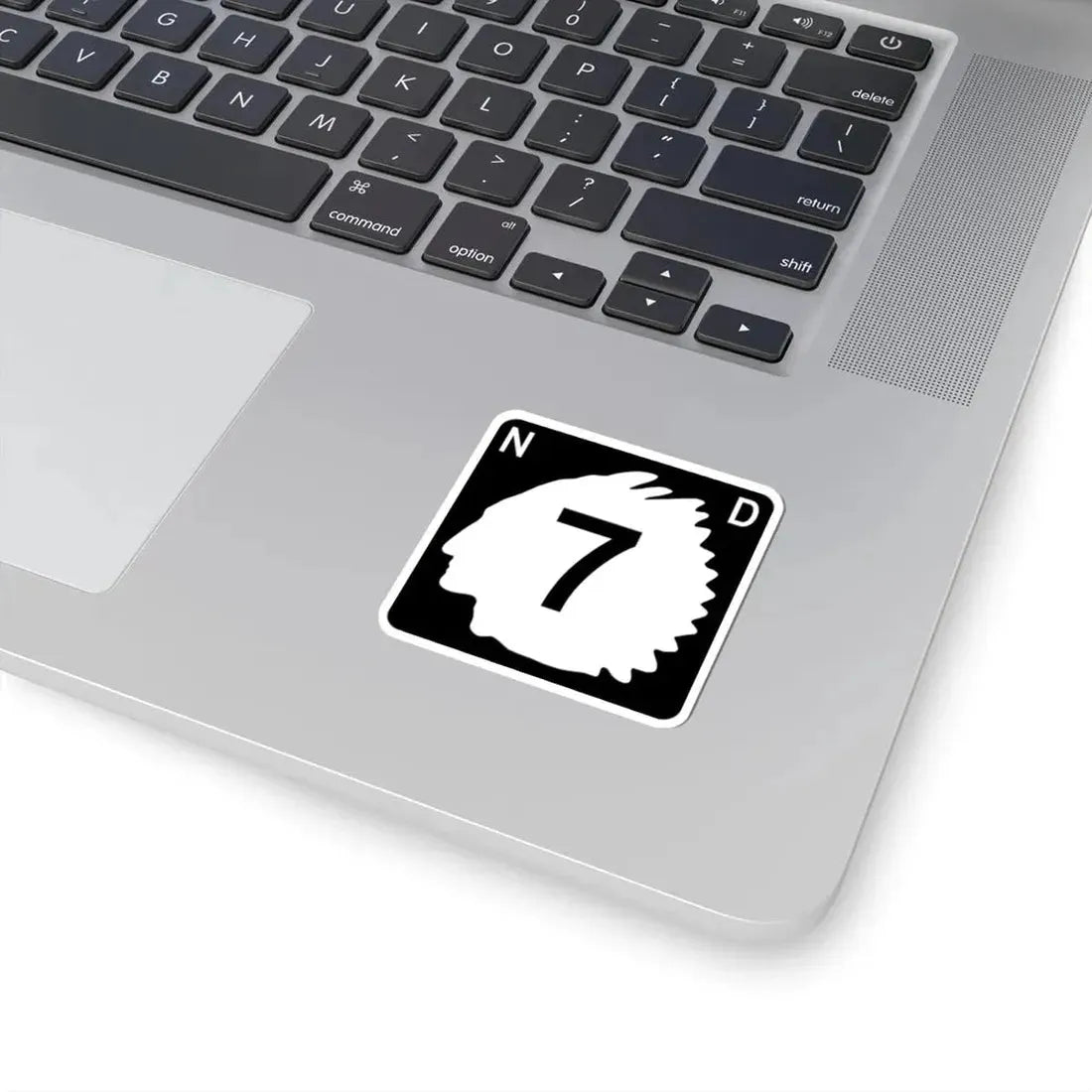North Dakota 7 (North Dakota) (Road Sign) STICKER Vinyl Kiss-Cut Decal - The Sticker Space
