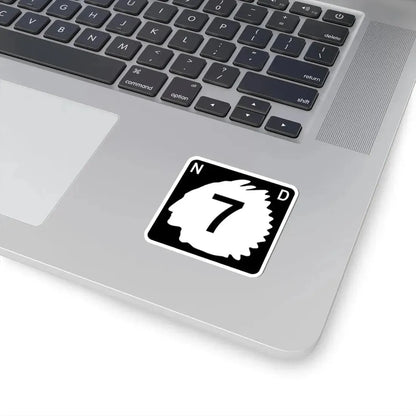 North Dakota 7 (North Dakota) (Road Sign) STICKER Vinyl Kiss-Cut Decal - The Sticker Space
