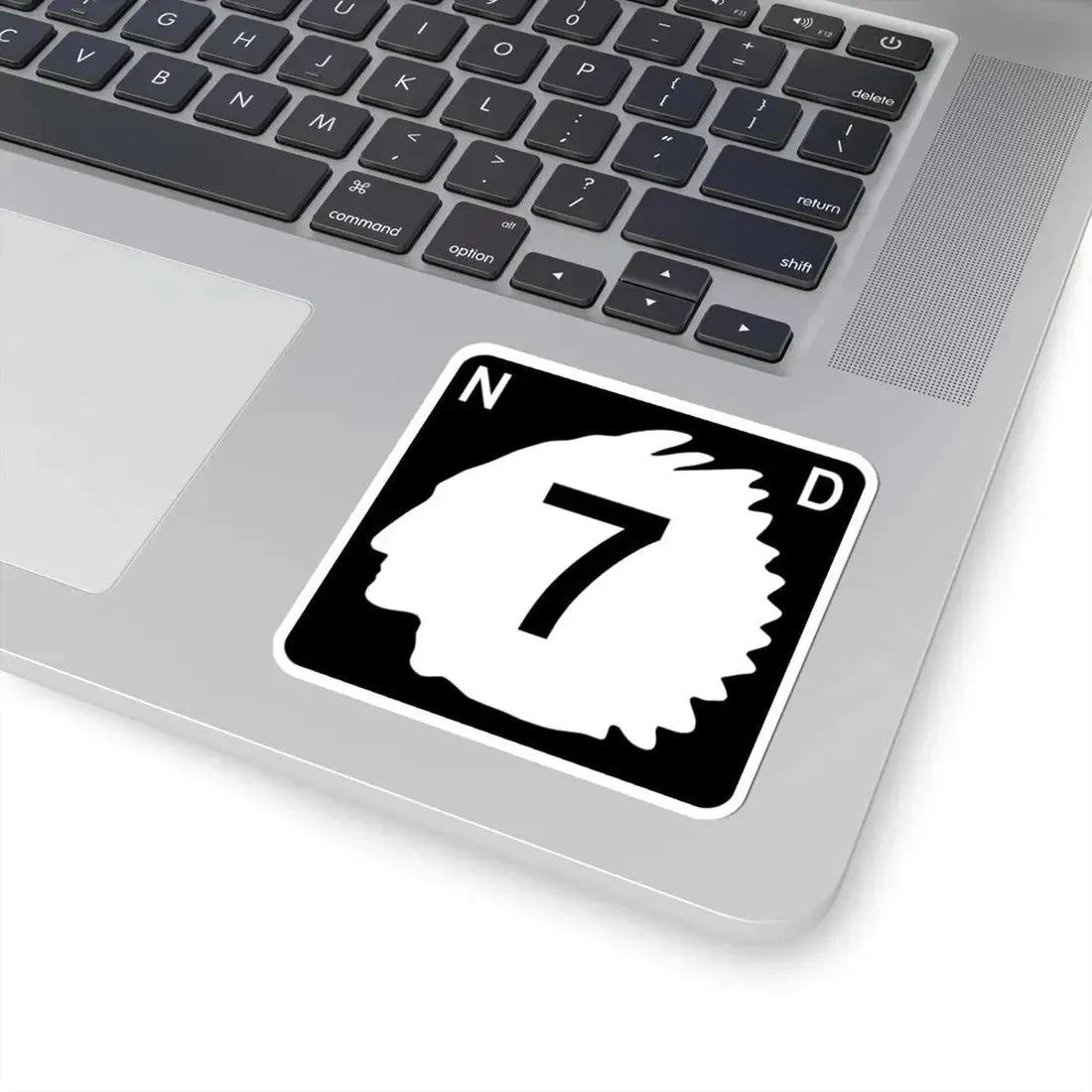 North Dakota 7 (North Dakota) (Road Sign) STICKER Vinyl Kiss-Cut Decal - The Sticker Space