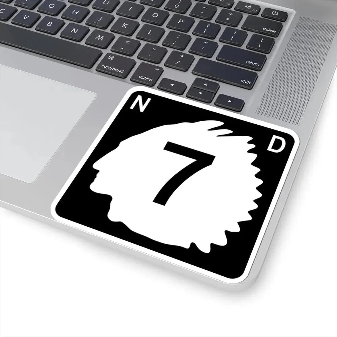 North Dakota 7 (North Dakota) (Road Sign) STICKER Vinyl Kiss-Cut Decal - The Sticker Space