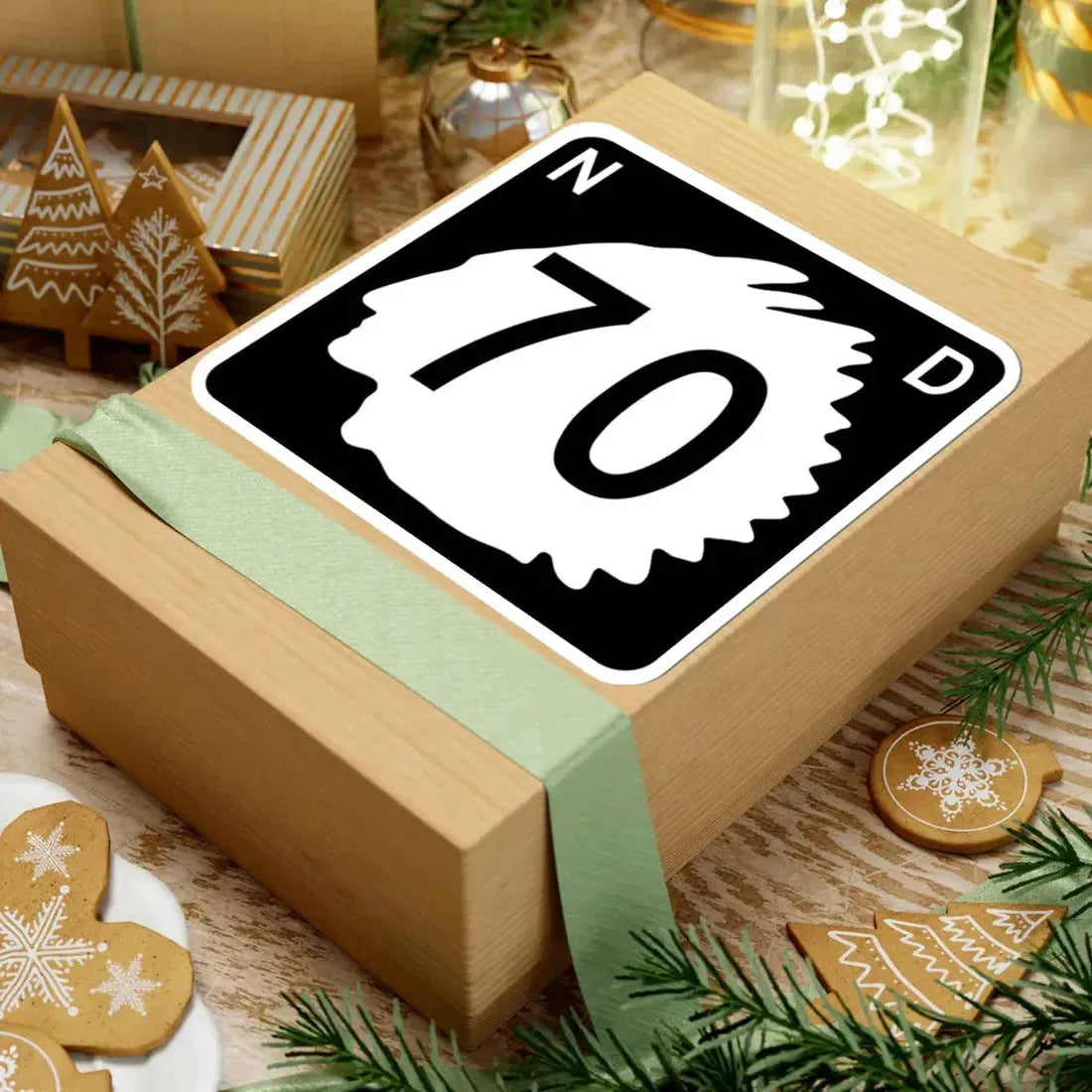 North Dakota 70 (North Dakota) (Road Sign) STICKER Vinyl Kiss-Cut Decal - The Sticker Space