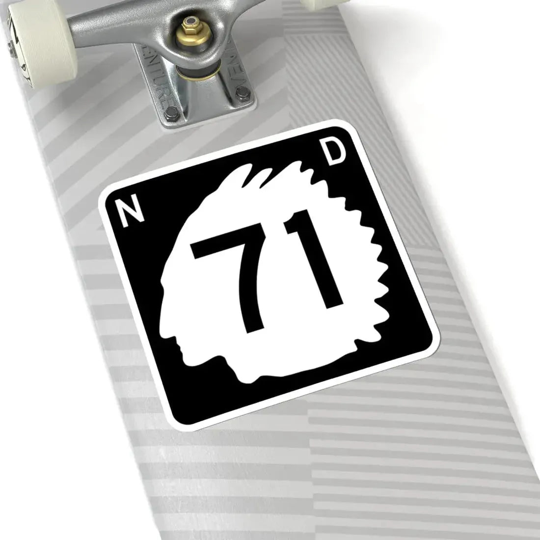 North Dakota 71 (North Dakota) (Road Sign) STICKER Vinyl Kiss-Cut Decal - The Sticker Space
