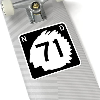 North Dakota 71 (North Dakota) (Road Sign) STICKER Vinyl Kiss-Cut Decal - The Sticker Space