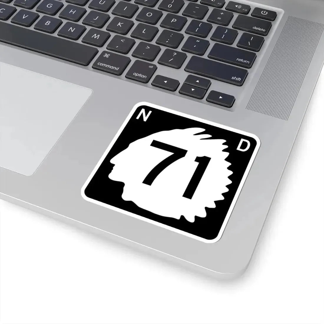 North Dakota 71 (North Dakota) (Road Sign) STICKER Vinyl Kiss-Cut Decal - The Sticker Space