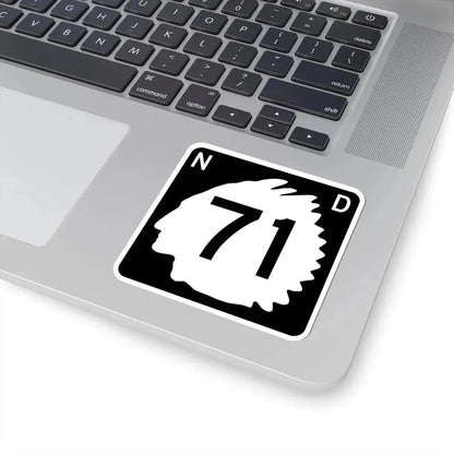 North Dakota 71 (North Dakota) (Road Sign) STICKER Vinyl Kiss-Cut Decal - The Sticker Space