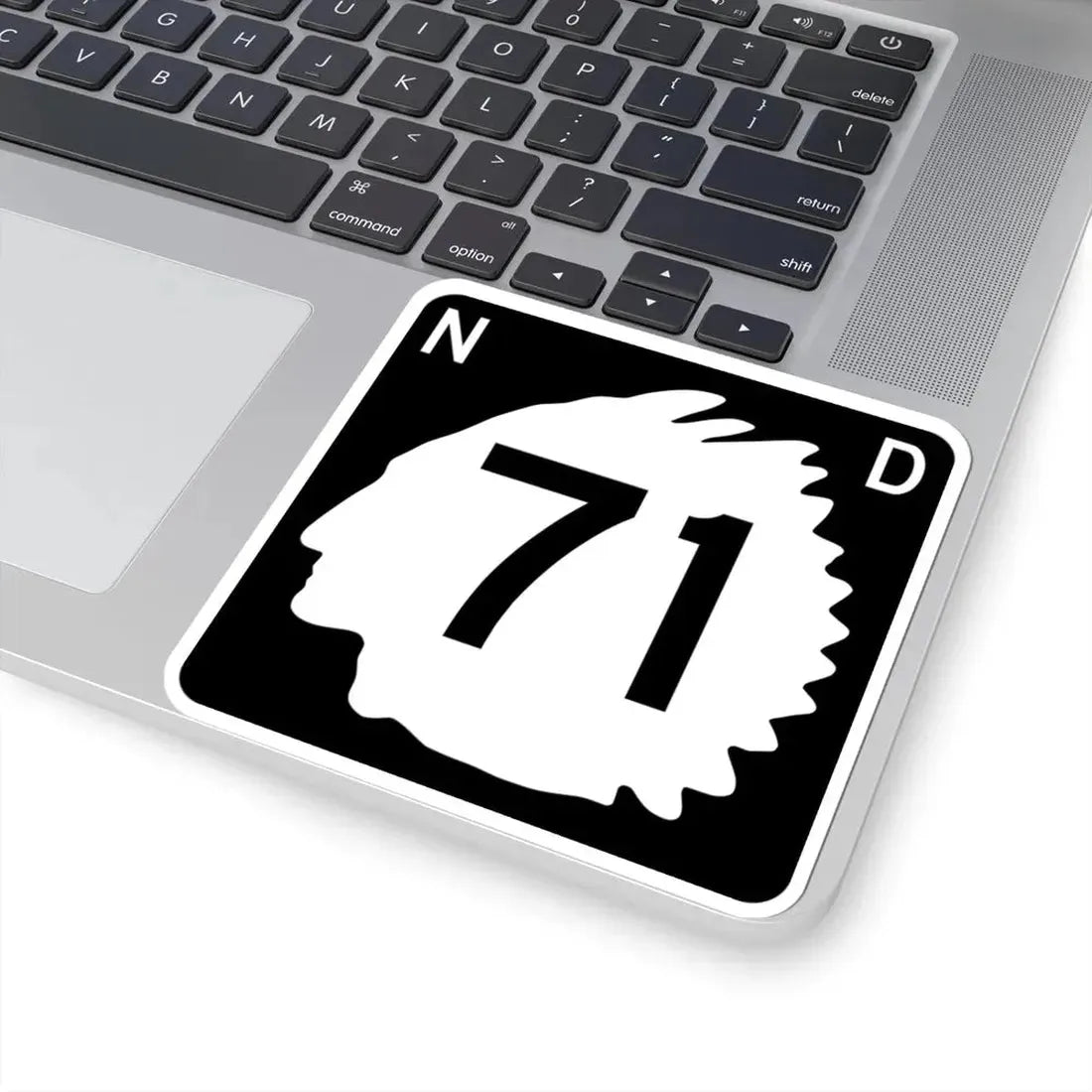 North Dakota 71 (North Dakota) (Road Sign) STICKER Vinyl Kiss-Cut Decal - The Sticker Space