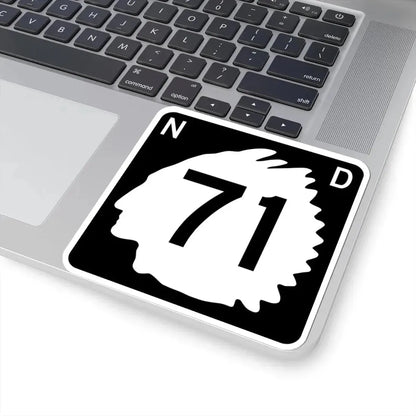 North Dakota 71 (North Dakota) (Road Sign) STICKER Vinyl Kiss-Cut Decal - The Sticker Space