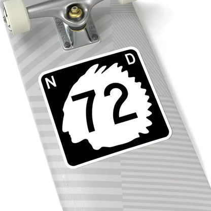North Dakota 72 (North Dakota) (Road Sign) STICKER Vinyl Kiss-Cut Decal - The Sticker Space