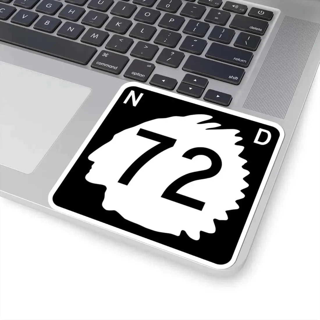 North Dakota 72 (North Dakota) (Road Sign) STICKER Vinyl Kiss-Cut Decal - The Sticker Space
