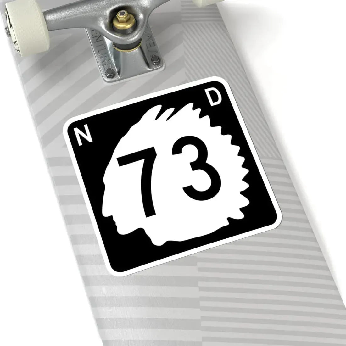 North Dakota 73 (North Dakota) (Road Sign) STICKER Vinyl Kiss-Cut Decal - The Sticker Space
