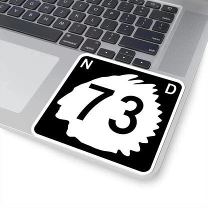North Dakota 73 (North Dakota) (Road Sign) STICKER Vinyl Kiss-Cut Decal - The Sticker Space