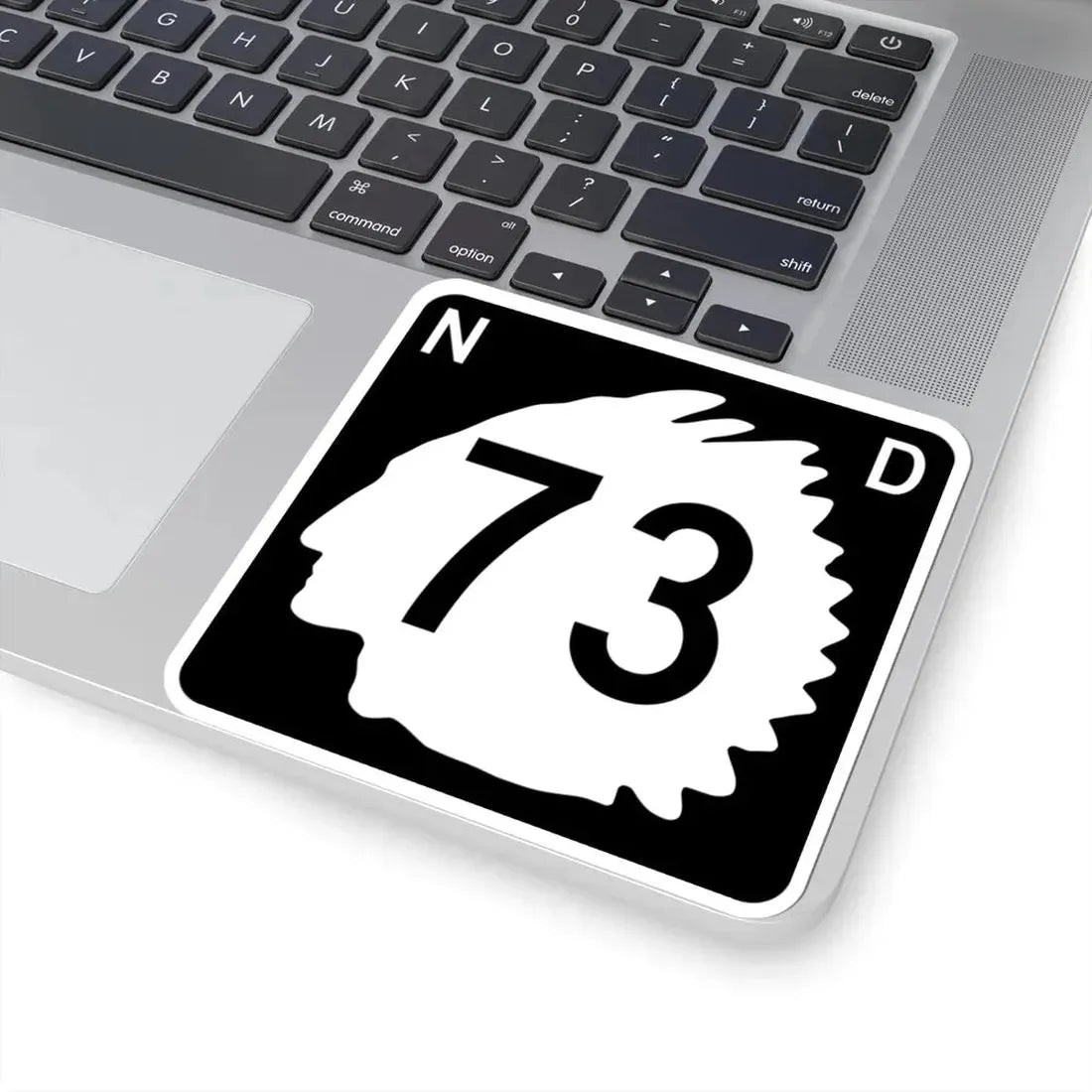North Dakota 73 (North Dakota) (Road Sign) STICKER Vinyl Kiss-Cut Decal - The Sticker Space