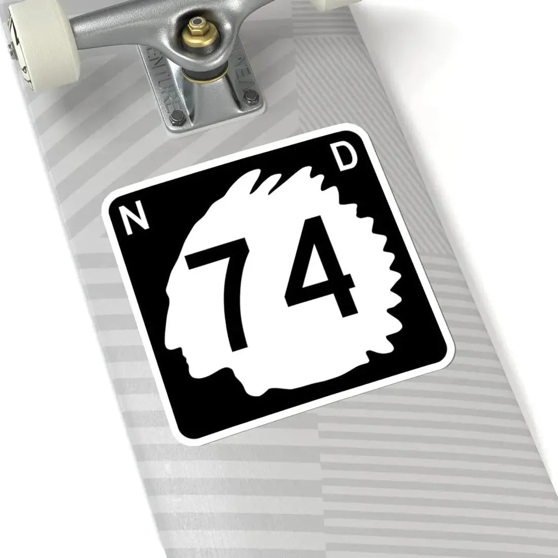 North Dakota 74 (North Dakota) (Road Sign) STICKER Vinyl Kiss-Cut Decal - The Sticker Space